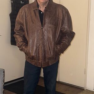 Men's Brown Leather Jacket